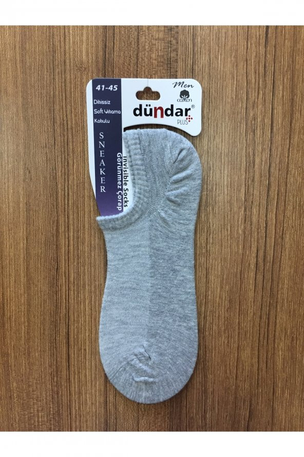 Erkek Gri Pamuklu 6Lı Dikişsiz Sneaker Çorap ürün görseli
