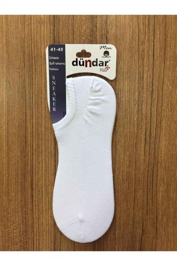 Erkek Beyaz Pamuklu 6Lı Dikişsiz Sneaker Çorap
