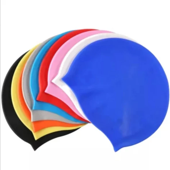 Siyah Silikon Renkli Bone Düzrenk Slikon Bone Mavi Standart - 6