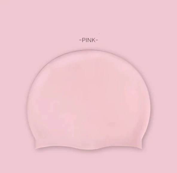 Siyah Silikon Renkli Bone Düzrenk Slikon Bone  Pembe Standart - 8