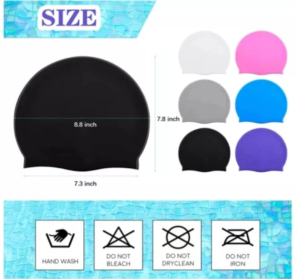 Siyah Silikon Renkli Bone Düzrenk Slikon Bone Siyah Standart - 4