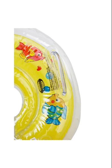 Bebe Boyun Simidi Bebe Yüzme Simidi  Sarı - 3