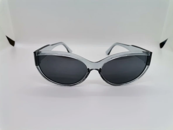 Cat Eye Bayan Oval Güneş Gözlüğü Beyaz Güneş Gözlüğü Siyah Tek Ebat - 9
