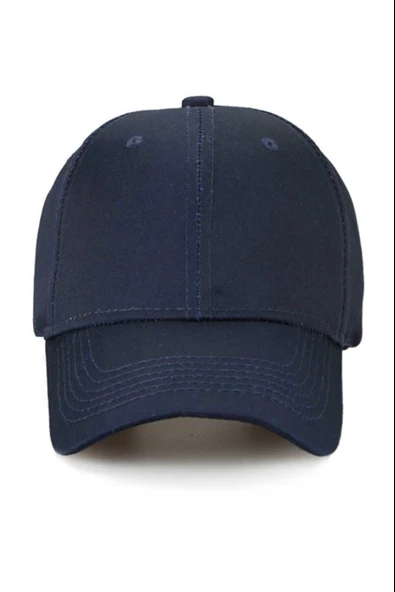 Pembe Basic Unisex  Spor Düz  Şapka Kep  Lacivert Tek Ebat - 2