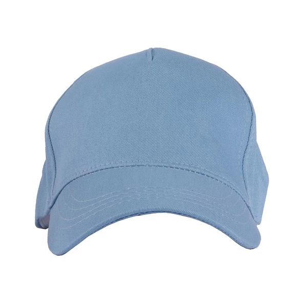 Pembe Basic Unisex Spor Düz Şapka Kep Açık Mavi Tek Ebat - 3