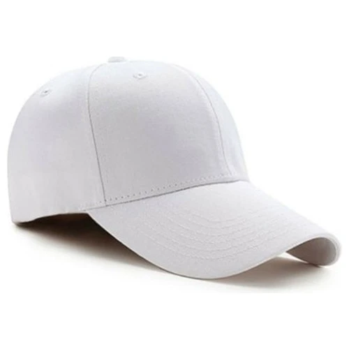 Pembe Basic Unisex  Spor Düz  Şapka Kep  Gri Tek Ebat - 6