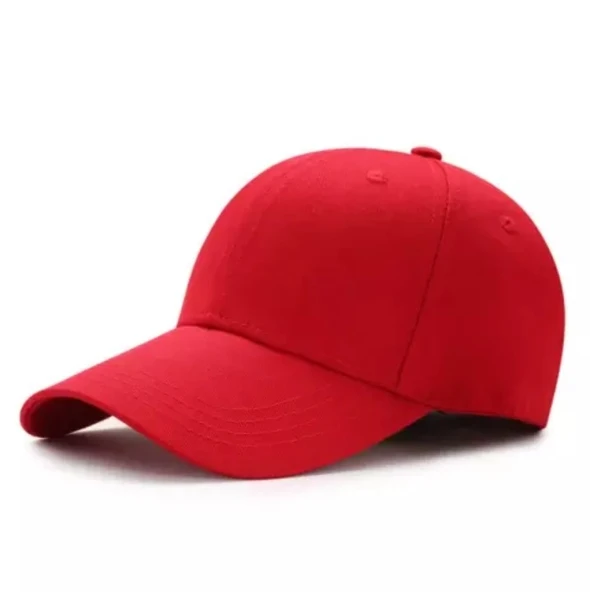 Pembe Basic Unisex  Spor Düz  Şapka Kep  Gri Tek Ebat - 11