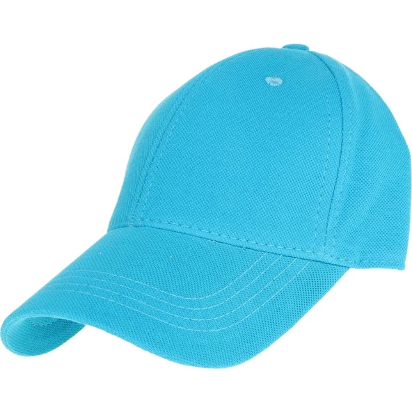Pembe Basic Unisex Spor Düz Şapka Kep Turkuaz Tek Ebat - 4