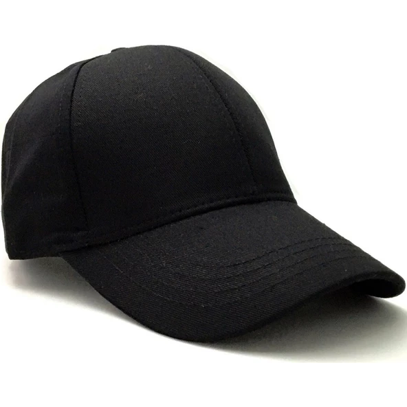 Pembe Basic Unisex  Spor Düz  Şapka Kep  Siyah Tek Ebat - 3