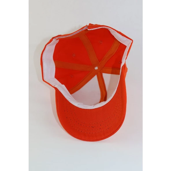 Pembe Basic Unisex  Spor Düz  Şapka Kep  Turuncu Tek Ebat - 5