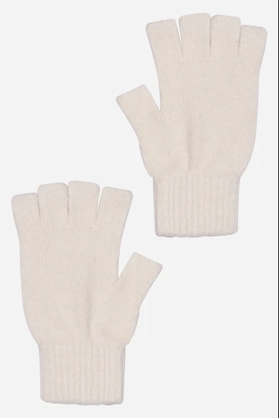 Antrasit Unisex Triko Kesik Eldiven  Gri Tek Ebat - 9