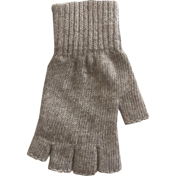 Antrasit Unisex Triko Kesik Eldiven  Gri Tek Ebat - 12