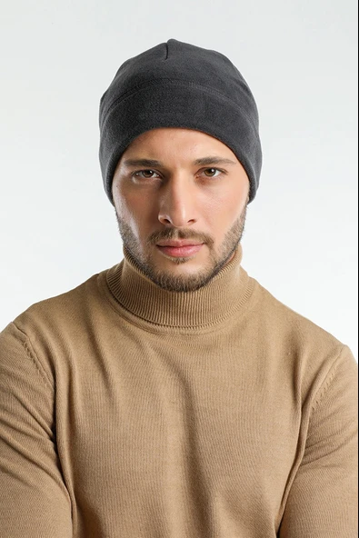 Polar Bere Kayak Beresi Siyah Yumuşak Ve Sıcak Tutan Polar  Lacivert Tek Beden - Resim 12