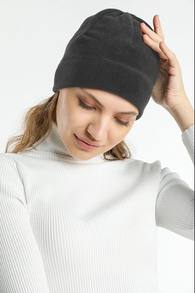 Polar Bere Kayak Beresi Siyah Yumuşak Ve Sıcak Tutan Polar  Lacivert Tek Beden - Resim 9