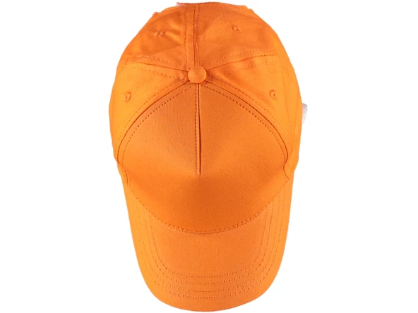 Unisex Gri Ayarlanabilir Şapka  Turuncu Tek Ebat - 2