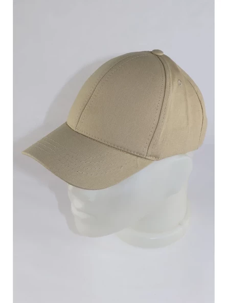 Unisex Gri Ayarlanabilir Şapka Bej Tek Ebat - 2