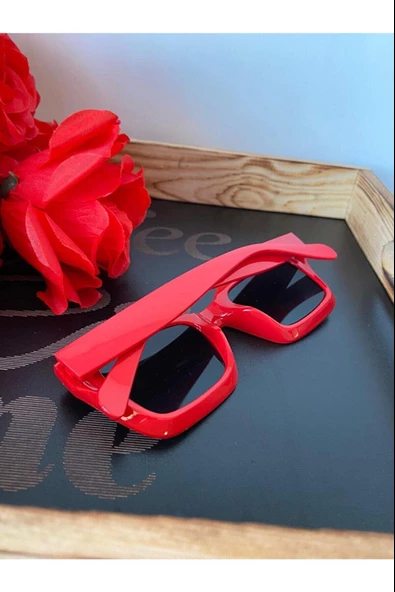 Cat Eye Kristal Şeffaf Kadın Güneş Gözlüğü Mavi Cam Bal Rengi Tek Ebat - 3