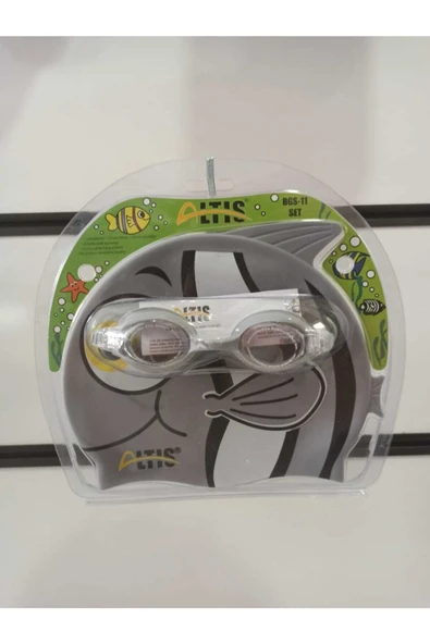 Ne Güzel Bone + Deniz Gözlüğü Çocuklar Için Yüzme Seti Kahverengi 5-9 Yaş - 3