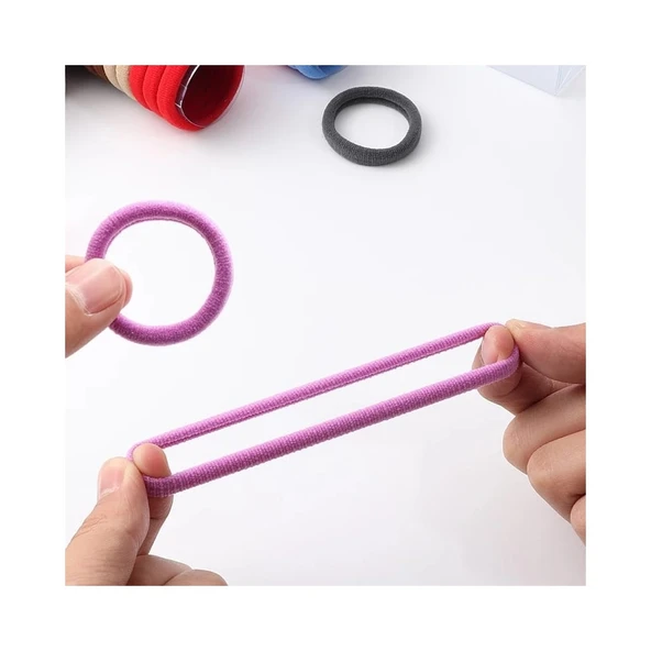 Fosfor Renkli Lastik Toka 12 Adet  Siyah Tek Ebat - 7