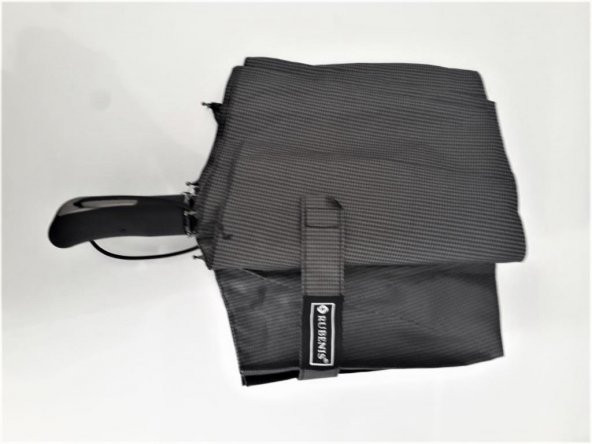 Rubenis Elite Otomatik 10 Telli 3 Kırmalı Siyah Bay Şemsiye M1  Gri - 3