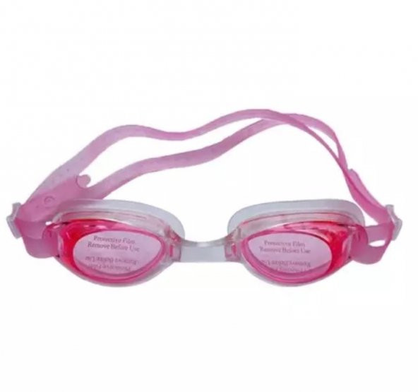 Çocuk Yüzücü Gözlüğü PVC Çantalı Mavi 8-12 yaş  Pembe 8-12 Yaş