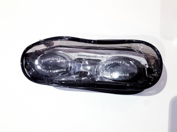 Çocuk Yüzücü Gözlüğü PVC Çantalı Mavi 8-12 yaş Siyah 8-12 Yaş - 4