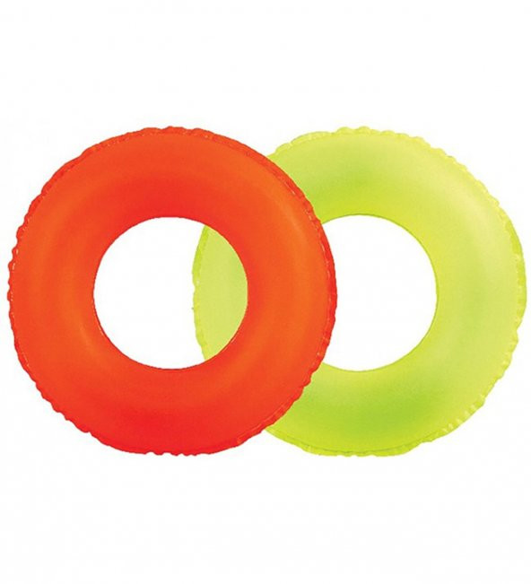 Şeffaf Çocuk Yüzücü Simidi 3-6 Yaş 51 cm Turunc - 3