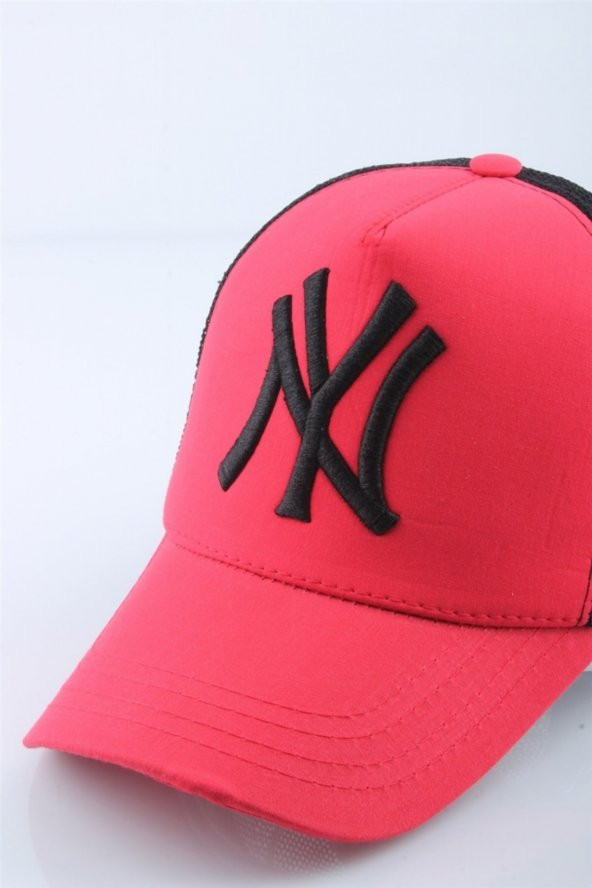 Fileli New York Yankees Nakışlı Şapka Kırmızıı Siyah Ny Şapka  Kırmızı Siyah1 Standart