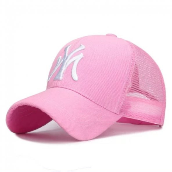 Fileli New York Yankees Nakışlı Şapka Kırmızıı Siyah Ny Şapka  Pembe Standart