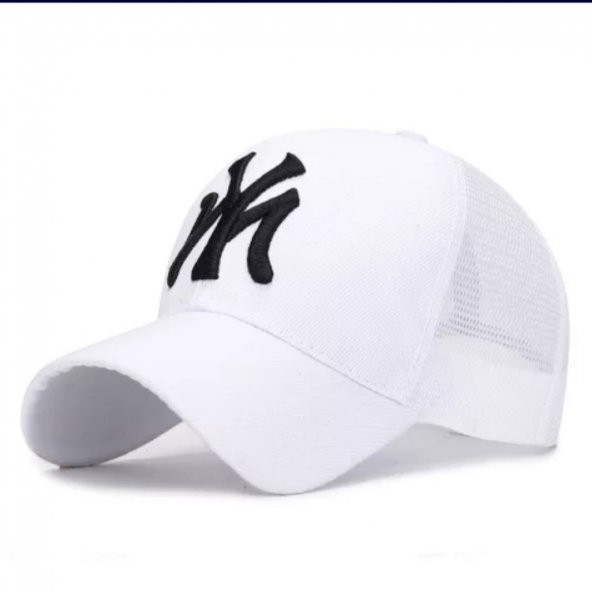 Fileli New York Yankees Nakışlı Şapka Kırmızıı Siyah Ny Şapka  Beyaz Standart