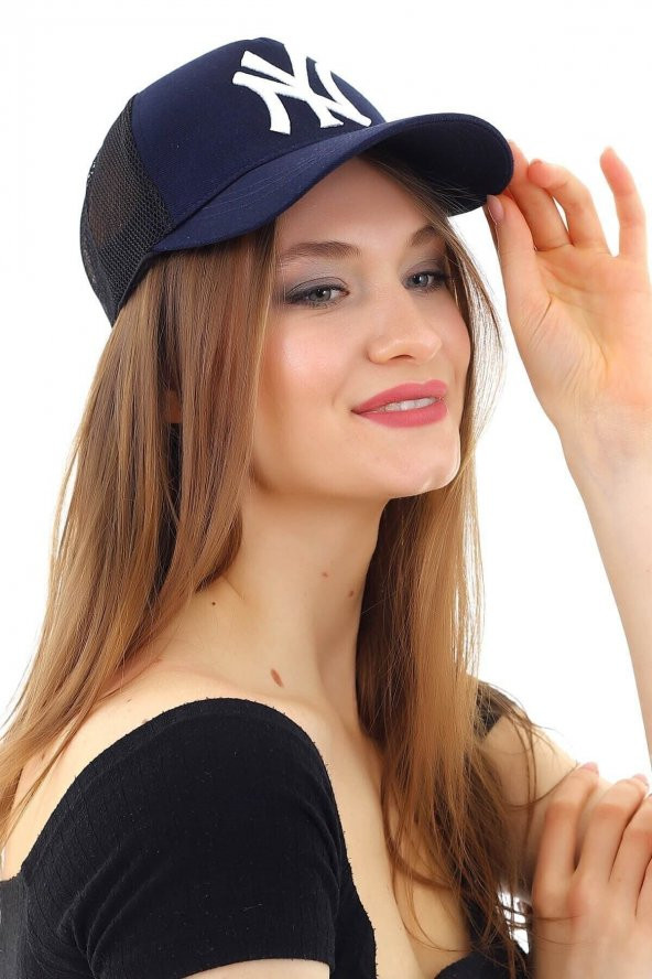 Fileli New York Yankees Nakışlı Şapka Kırmızıı Siyah Ny Şapka  Lacivert Standart - 5