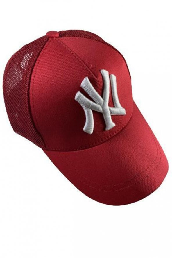 Fileli New York Yankees Nakışlı Şapka Kırmızıı Siyah Ny Şapka  Bordo Standart - 2