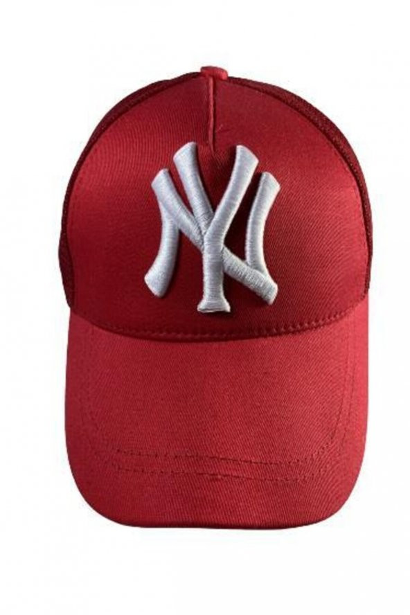 Fileli New York Yankees Nakışlı Şapka Kırmızıı Siyah Ny Şapka  Bordo Standart - 3