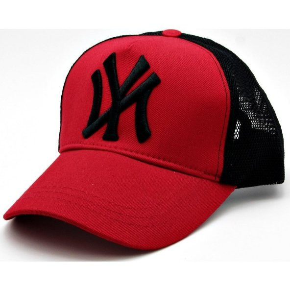 Fileli New York Yankees Nakışlı Şapka Kırmızıı Siyah Ny Şapka  Bordo Standart - 6