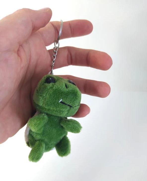 Sevimli Kaplumbağa 7 CM Küçük Tosbik Caretta Peluş Anahtarlık Çanta
