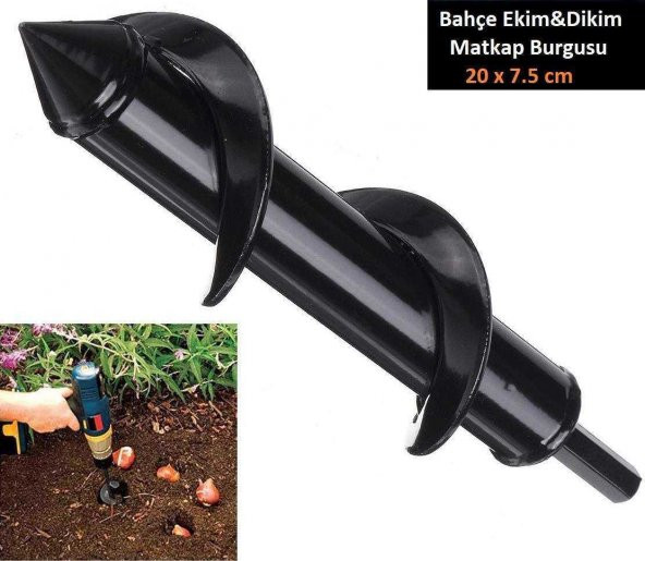 Bitki Ekim-Dikim için Matkap Burgu Ucu 200x75 mm - 8