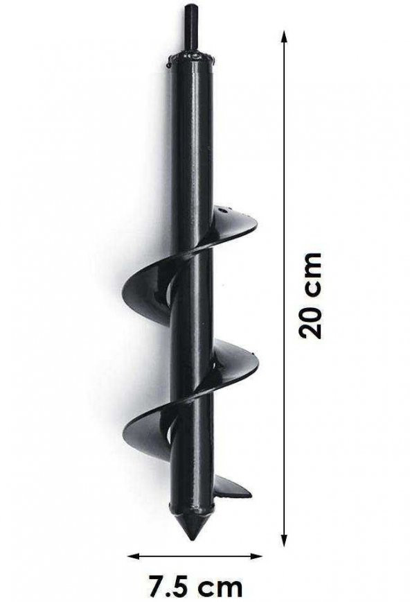 Matkap Ucu üniversal Toprak Burgu Aparatı 20 cm - 2