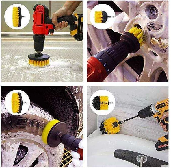 Matkap Uyumlu Temizleme Fırça Seti 5 Adet - 2