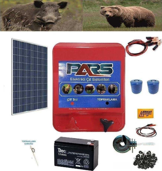 Pars Elektrikli Çit Ayı-Domuz Kovucu Eco Set 1000