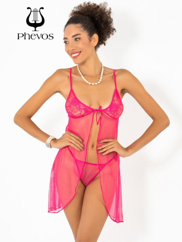 Ön Kısmı Açık 2li Gecelik Takımı - Resim 3