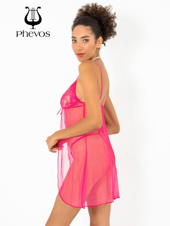 Ön Kısmı Açık 2li Gecelik Takımı - Resim 4