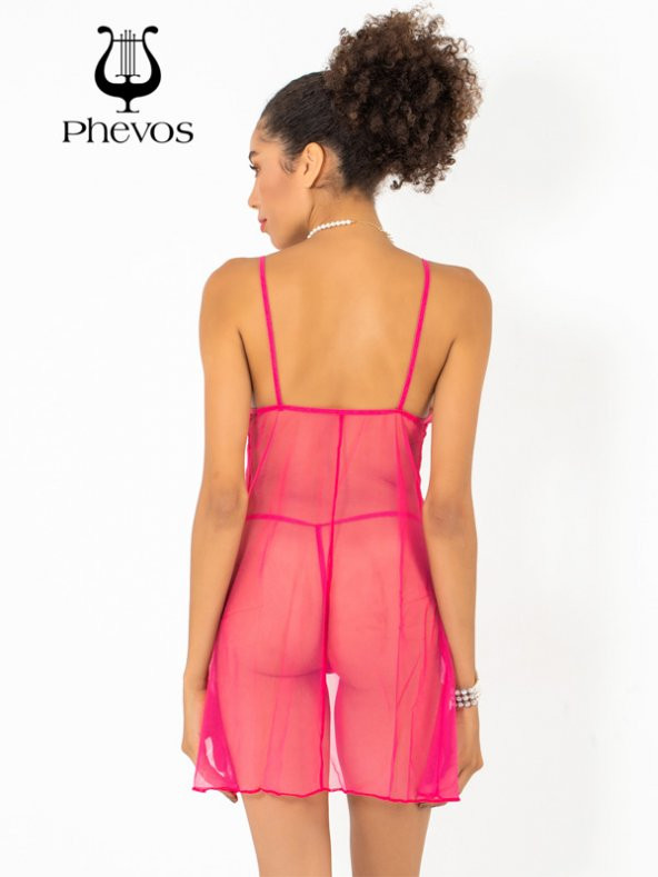 Ön Kısmı Açık 2li Gecelik Takımı - Resim 5