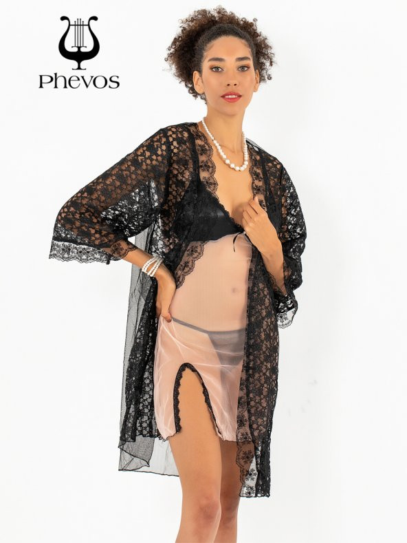 3lü Gecelik ve Sabahlık Takımı - Resim 7