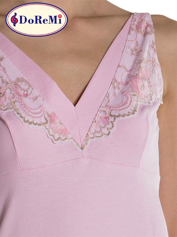 Lace Pink Gecelik - Resim 6