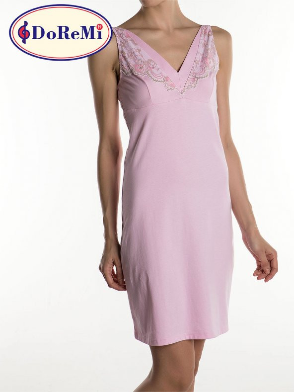 Lace Pink Gecelik - Resim 7