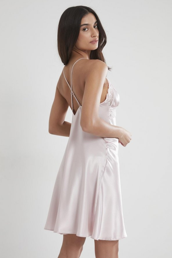 pierre cardin Saten Dantelli Gecelik - Resim 12