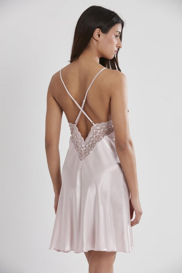 pierre cardin Saten Dantelli Gecelik - Resim 4