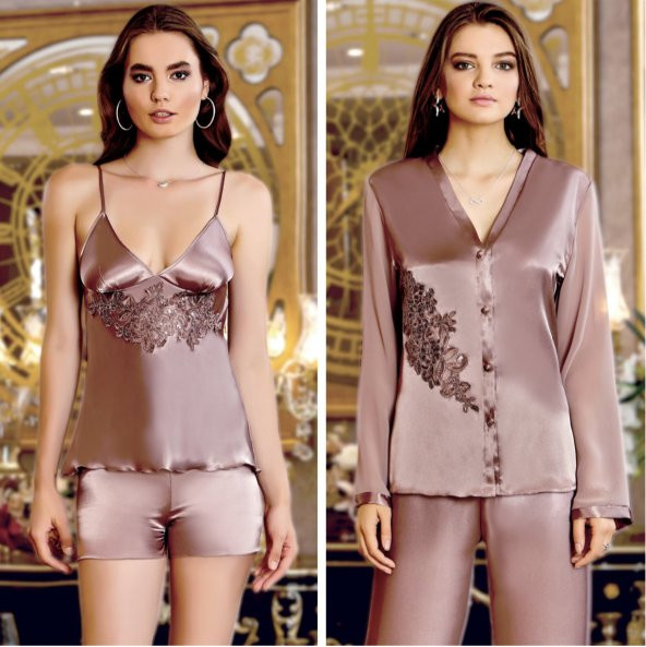 SATEN GECELİK SABAHLIK TAKIM - Resim 4