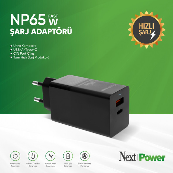 Next Power NP65W Hızlı Şarj Cihazı