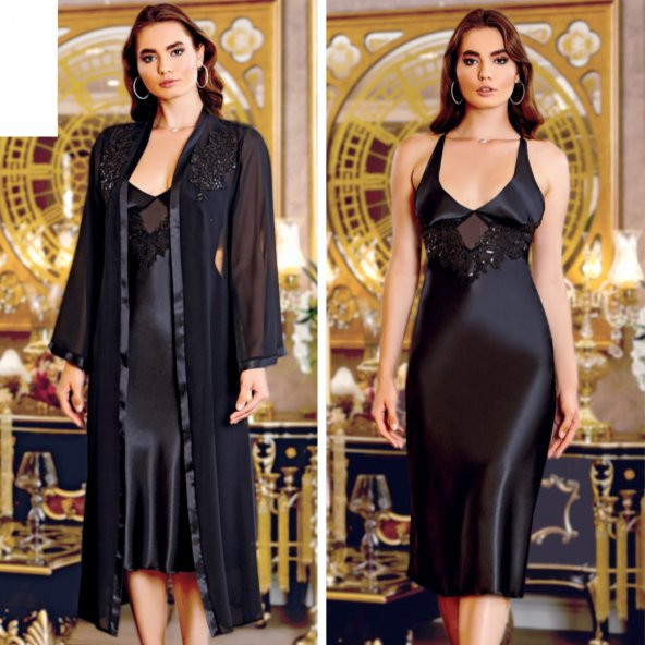 SATEN GECELİK SABAHLIK TAKIM - Resim 2